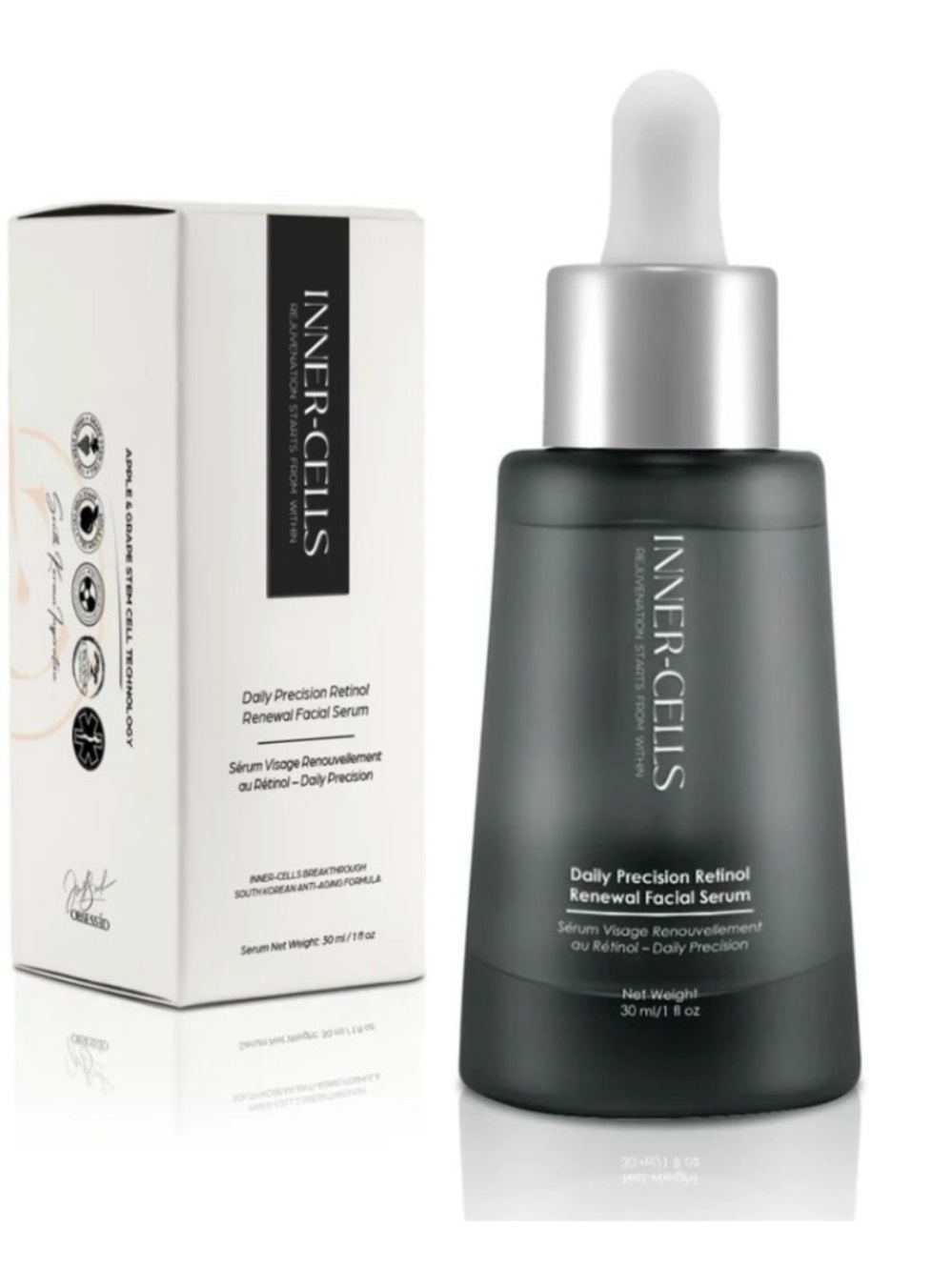 INNER-CELLS Daily Precision Retinol Renewal Facial Serum - Gray